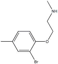 [2-(2-bromo-4-methylphenoxy)ethyl](methyl)amine Struktur