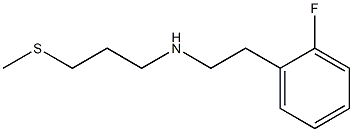 [2-(2-fluorophenyl)ethyl][3-(methylsulfanyl)propyl]amine Struktur