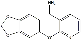 [2-(2H-1,3-benzodioxol-5-yloxy)pyridin-3-yl]methanamine Struktur