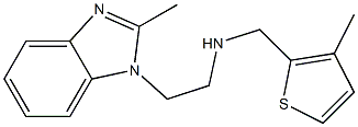 [2-(2-methyl-1H-1,3-benzodiazol-1-yl)ethyl][(3-methylthiophen-2-yl)methyl]amine Struktur