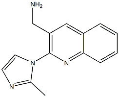 [2-(2-methyl-1H-imidazol-1-yl)quinolin-3-yl]methanamine Struktur