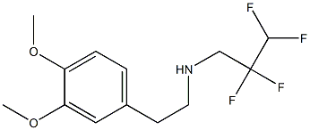 [2-(3,4-dimethoxyphenyl)ethyl](2,2,3,3-tetrafluoropropyl)amine Struktur