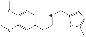 [2-(3,4-dimethoxyphenyl)ethyl][(5-methylthiophen-2-yl)methyl]amine Struktur