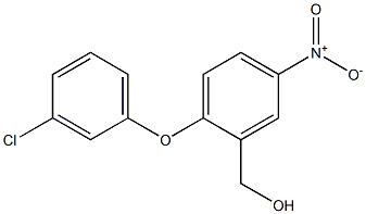 [2-(3-chlorophenoxy)-5-nitrophenyl]methanol Struktur