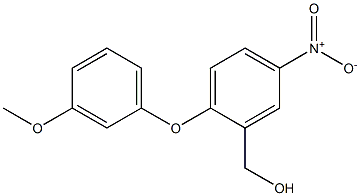 [2-(3-methoxyphenoxy)-5-nitrophenyl]methanol Struktur