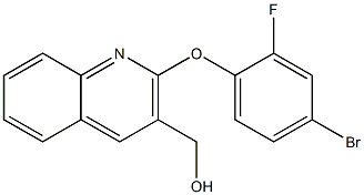 [2-(4-bromo-2-fluorophenoxy)quinolin-3-yl]methanol Struktur