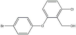 [2-(4-bromophenoxy)-6-chlorophenyl]methanol Struktur