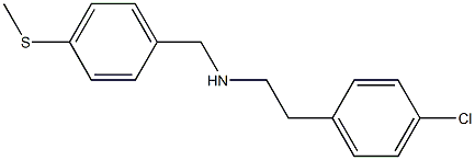 [2-(4-chlorophenyl)ethyl]({[4-(methylsulfanyl)phenyl]methyl})amine Struktur