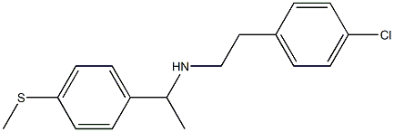 [2-(4-chlorophenyl)ethyl]({1-[4-(methylsulfanyl)phenyl]ethyl})amine Struktur