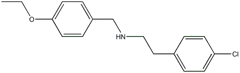 [2-(4-chlorophenyl)ethyl][(4-ethoxyphenyl)methyl]amine Struktur