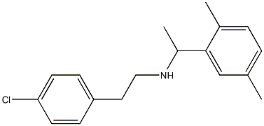 [2-(4-chlorophenyl)ethyl][1-(2,5-dimethylphenyl)ethyl]amine Struktur