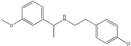 [2-(4-chlorophenyl)ethyl][1-(3-methoxyphenyl)ethyl]amine Struktur