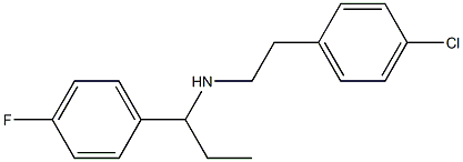 [2-(4-chlorophenyl)ethyl][1-(4-fluorophenyl)propyl]amine Struktur