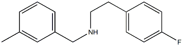 [2-(4-fluorophenyl)ethyl][(3-methylphenyl)methyl]amine Struktur