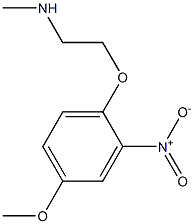 [2-(4-methoxy-2-nitrophenoxy)ethyl](methyl)amine Struktur