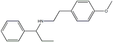 [2-(4-methoxyphenyl)ethyl](1-phenylpropyl)amine Struktur