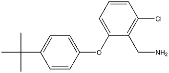 [2-(4-tert-butylphenoxy)-6-chlorophenyl]methanamine Struktur