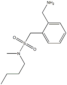 [2-(aminomethyl)phenyl]-N-butyl-N-methylmethanesulfonamide Struktur