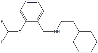 [2-(cyclohex-1-en-1-yl)ethyl]({[2-(difluoromethoxy)phenyl]methyl})amine Struktur