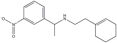 [2-(cyclohex-1-en-1-yl)ethyl][1-(3-nitrophenyl)ethyl]amine Struktur