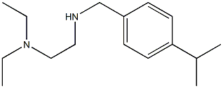 [2-(diethylamino)ethyl]({[4-(propan-2-yl)phenyl]methyl})amine Struktur