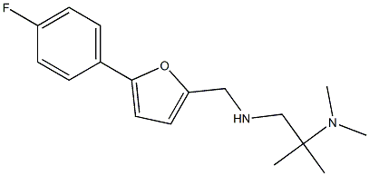 [2-(dimethylamino)-2-methylpropyl]({[5-(4-fluorophenyl)furan-2-yl]methyl})amine Struktur