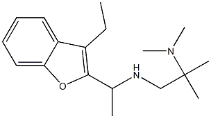 [2-(dimethylamino)-2-methylpropyl][1-(3-ethyl-1-benzofuran-2-yl)ethyl]amine Struktur