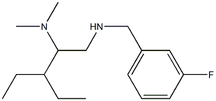 [2-(dimethylamino)-3-ethylpentyl][(3-fluorophenyl)methyl]amine Struktur