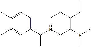 [2-(dimethylamino)-3-ethylpentyl][1-(3,4-dimethylphenyl)ethyl]amine Struktur