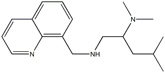 [2-(dimethylamino)-4-methylpentyl](quinolin-8-ylmethyl)amine Struktur