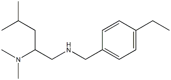 [2-(dimethylamino)-4-methylpentyl][(4-ethylphenyl)methyl]amine Struktur