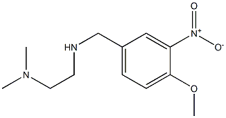 [2-(dimethylamino)ethyl][(4-methoxy-3-nitrophenyl)methyl]amine Struktur