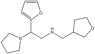 [2-(furan-2-yl)-2-(pyrrolidin-1-yl)ethyl](oxolan-3-ylmethyl)amine Struktur