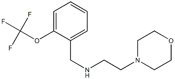 [2-(morpholin-4-yl)ethyl]({[2-(trifluoromethoxy)phenyl]methyl})amine Struktur