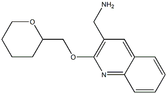 [2-(oxan-2-ylmethoxy)quinolin-3-yl]methanamine Struktur