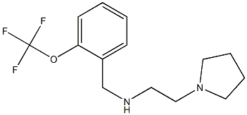 [2-(pyrrolidin-1-yl)ethyl]({[2-(trifluoromethoxy)phenyl]methyl})amine Struktur