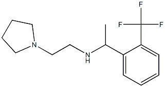 [2-(pyrrolidin-1-yl)ethyl]({1-[2-(trifluoromethyl)phenyl]ethyl})amine Struktur