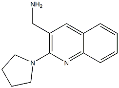 [2-(pyrrolidin-1-yl)quinolin-3-yl]methanamine Struktur