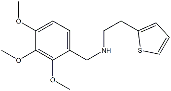 [2-(thiophen-2-yl)ethyl][(2,3,4-trimethoxyphenyl)methyl]amine Struktur