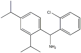 [2,4-bis(propan-2-yl)phenyl](2-chlorophenyl)methanamine Struktur