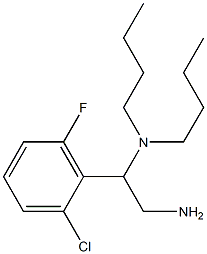 [2-amino-1-(2-chloro-6-fluorophenyl)ethyl]dibutylamine Struktur