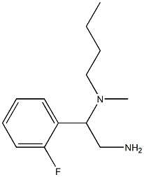 [2-amino-1-(2-fluorophenyl)ethyl](butyl)methylamine Struktur