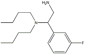 [2-amino-1-(3-fluorophenyl)ethyl]dibutylamine Struktur