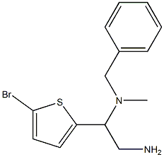 [2-amino-1-(5-bromothiophen-2-yl)ethyl](benzyl)methylamine Struktur