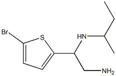 [2-amino-1-(5-bromothiophen-2-yl)ethyl](methyl)propan-2-ylamine Struktur