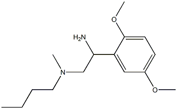 [2-amino-2-(2,5-dimethoxyphenyl)ethyl](butyl)methylamine Struktur