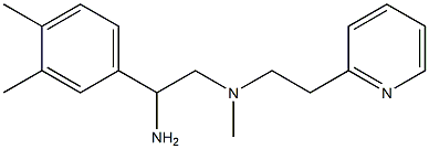 [2-amino-2-(3,4-dimethylphenyl)ethyl](methyl)[2-(pyridin-2-yl)ethyl]amine Struktur