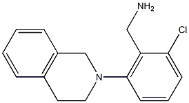 [2-chloro-6-(1,2,3,4-tetrahydroisoquinolin-2-yl)phenyl]methanamine Struktur