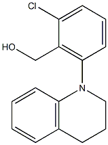 [2-chloro-6-(1,2,3,4-tetrahydroquinolin-1-yl)phenyl]methanol Struktur