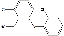 [2-chloro-6-(2-chlorophenoxy)phenyl]methanol Struktur